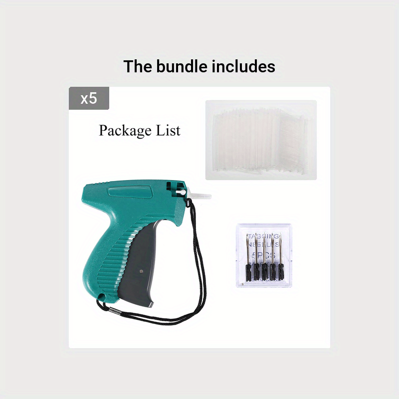 Standard Tagging Gun Kit 5 Needles 1000pcs Fasteners