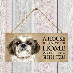Shih Tzu Wooden Sign - Bring Joy to Your Home - Pet Lovers Gift