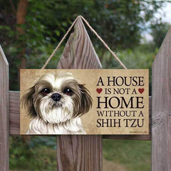 Shih Tzu Wooden Sign - Bring Joy to Your Home - Pet Lovers Gift