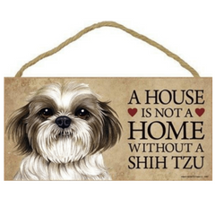 Shih Tzu Wooden Sign - Bring Joy to Your Home - Pet Lovers Gift