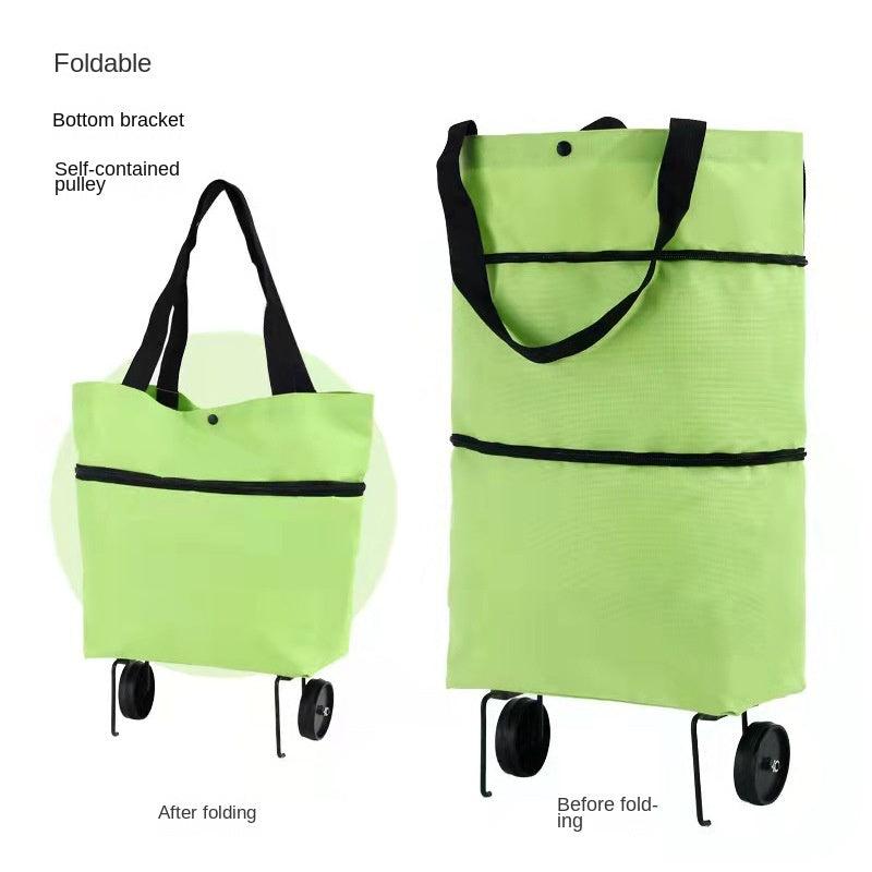 Foldable Lightweight Shopping Cart with Wheels for Retail Stores