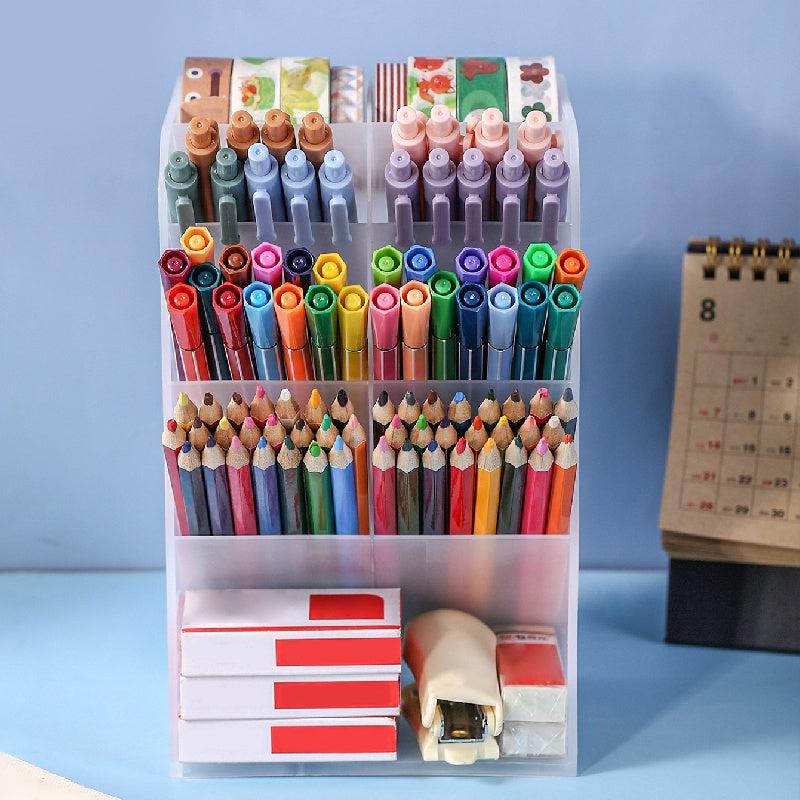 Transparent Stationery Storage Box Retail Display Rack