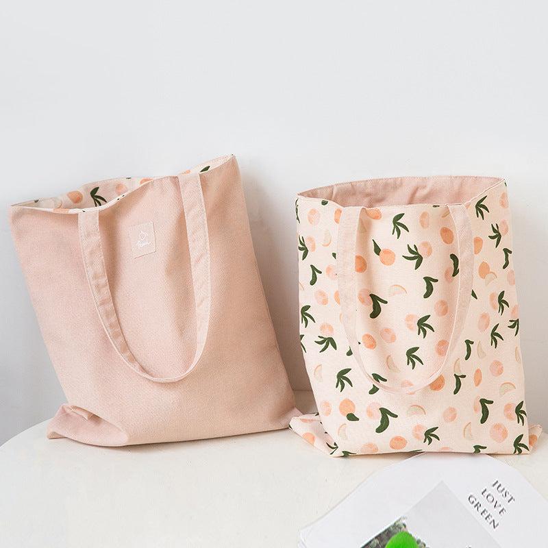Grain Wheat Fabric Dual Purpose Handbag Cotton Linen Bag