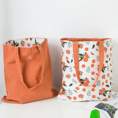 Grain Wheat Fabric Dual Purpose Handbag Cotton Linen Bag