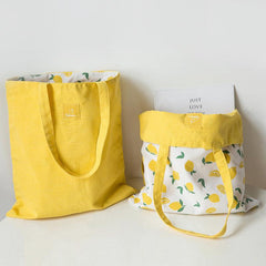 Grain Wheat Fabric Dual Purpose Handbag Cotton Linen Bag
