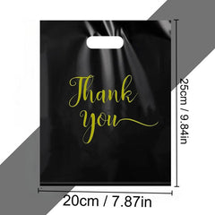 100pcs Thank You Merchandise Bags Extra Thick Retail Shopping Bag Boutique Bag