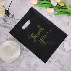 100pcs Thank You Merchandise Bags Extra Thick Retail Shopping Bag Boutique Bag