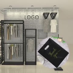 100pcs Thank You Merchandise Bags Extra Thick Retail Shopping Bag Boutique Bag