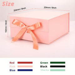 Elegant Pink Gift Box 32x20x10cm for Christmas, Mother's, Bridal, Weddings