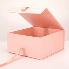 Elegant Pink Gift Box 32x20x10cm for Christmas, Mother's, Bridal, Weddings