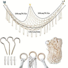 Boho Stuffed Animals Net Hammock Toy Hammock Plush Toy Organizer