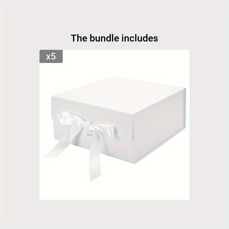 Gift Box - Magnetic Lid & Ribbon - 32x20x10 cm - Christmas Birthdays Weddings