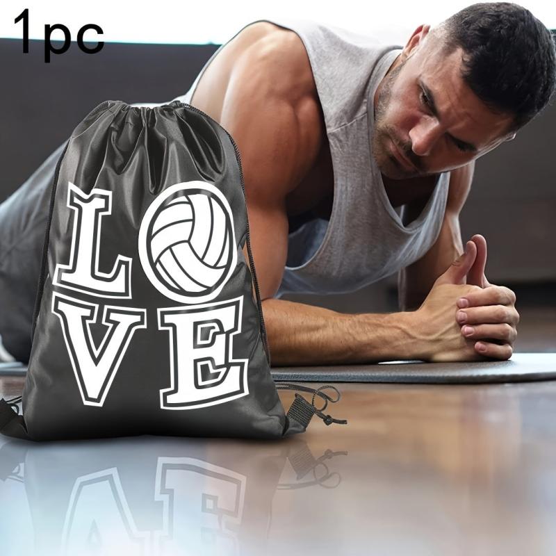 Volleyball Style Drawstring Bag Candy Bag Sports Party Gift Supplies