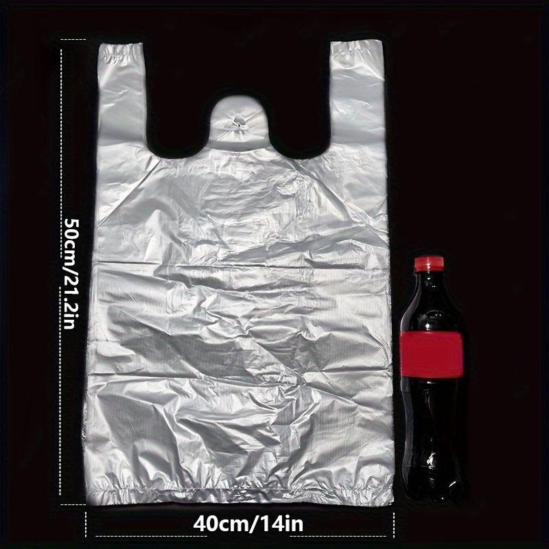 50/100 Transparent Plastic Bags for Retail Stores and Supermarkets