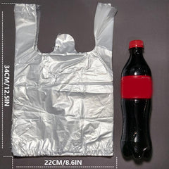 50/100 Transparent Plastic Bags for Retail Stores and Supermarkets