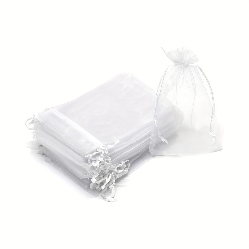 20 Pack 5 X 7 Inch Organza Bags Drawstring Sheer Pouch Christmas Wedding Favor