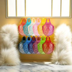 Foldable Cotton Mesh Bag Portable Storage Bag for Fruit and Vegetables