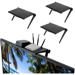 TV Monitor Rack Screen Top Storage Shelf Holder Organizer