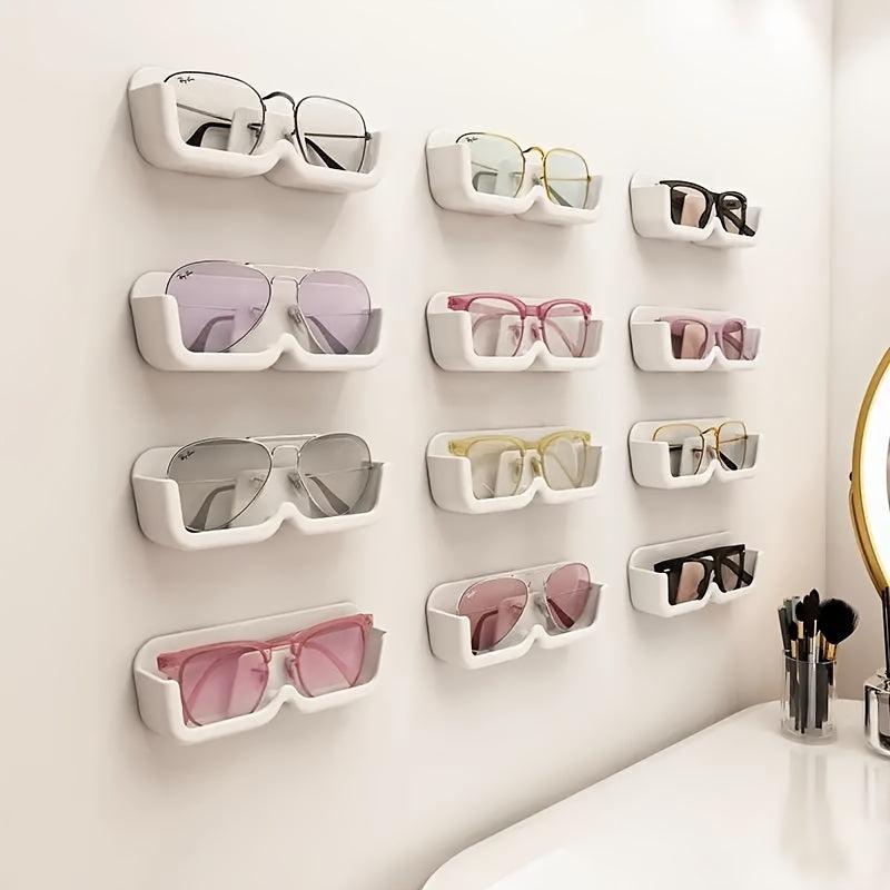 Non-destructive Glasses Storage Rack Bathroom Bedside Bookcase