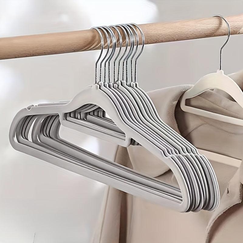 10PCS Velvet Hangers Dry/Wet Dual-use 40.64X22.86 cm
