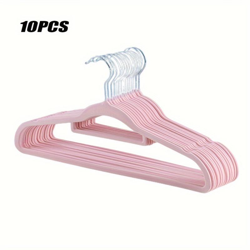 10pcs Non Slip Gray Suit Hanger Space Saving Clothes Hanger