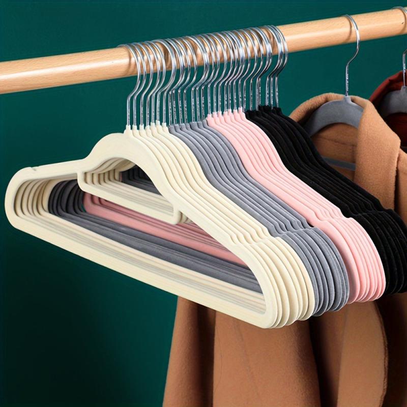 10pcs Non Slip Gray Suit Hanger Space Saving Clothes Hanger