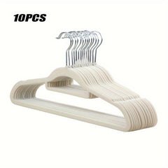 10pcs Non Slip Gray Suit Hanger Space Saving Clothes Hanger