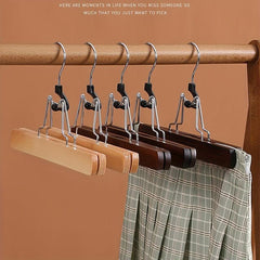 Solid Wood Trousers Rack Trousers Clip Skirt Hanger