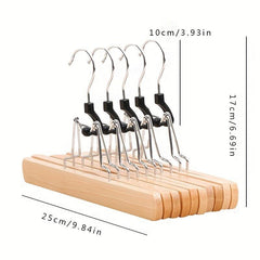 Solid Wood Trousers Rack Trousers Clip Skirt Hanger