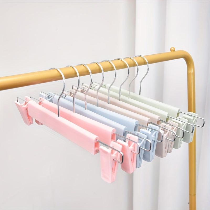 5pcs Non-slip Pants Clip Household Plastic Frosted Pants Rack Hanging Clip