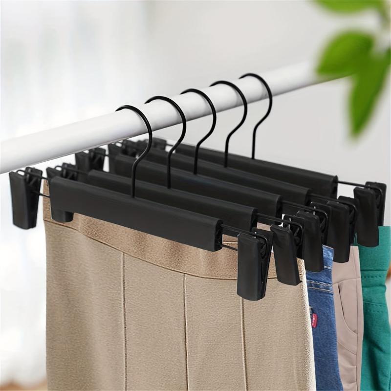 5pcs Non-slip Pants Clip Household Plastic Frosted Pants Rack Hanging Clip