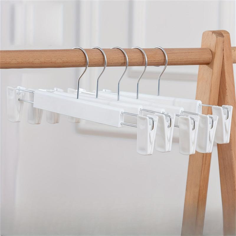5pcs Non-slip Pants Clip Household Plastic Frosted Pants Rack Hanging Clip