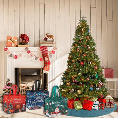 4 Pack Large Christmas Gift Bags with Tissue Paper