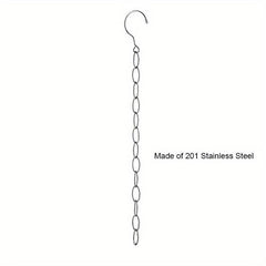Stainless Steel Chain Clothes Hanger Organizer Space Saving Install