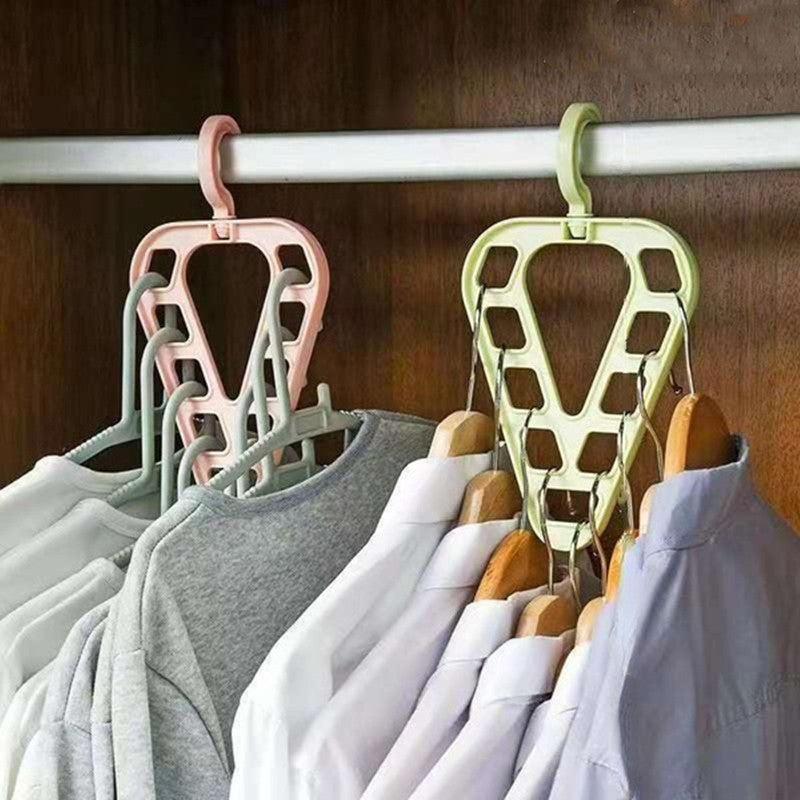 Magic Closet Hangers 9 Hole Space Saving Clothes Organizer