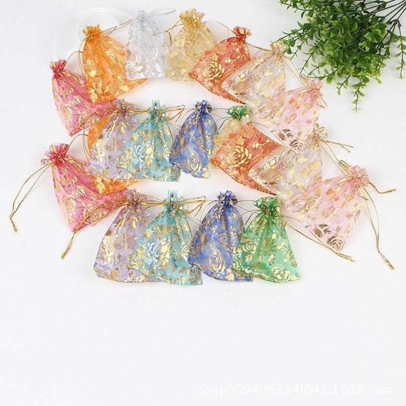 50pcs Drawstring Gift Bags for Wedding Party Favors Xmas Halloween Decor