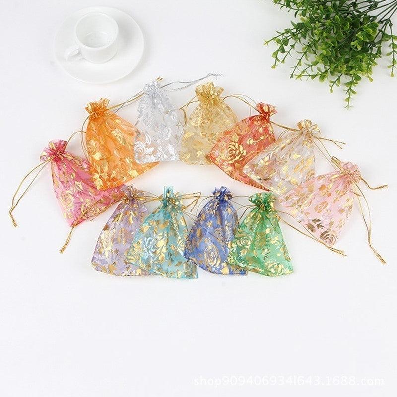 50pcs Drawstring Gift Bags for Wedding Party Favors Xmas Halloween Decor