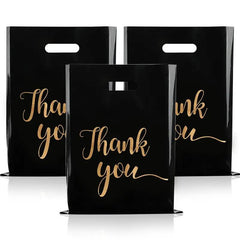 20pcs Thank You Plastic Jewelry Bag for Handbag Clothing Cosmetic Packaging