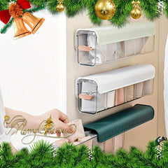 6 Grid Socks Underwear Drawer Organizer - Wall Mounted Acrylic Storage Box