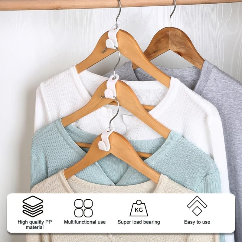 40pcs Heavy Duty Cascading Hanger Extender Hooks 4 Colors