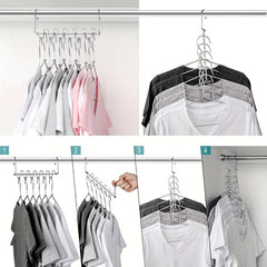 12 Slot Stainless Steel Space Saver Hangers