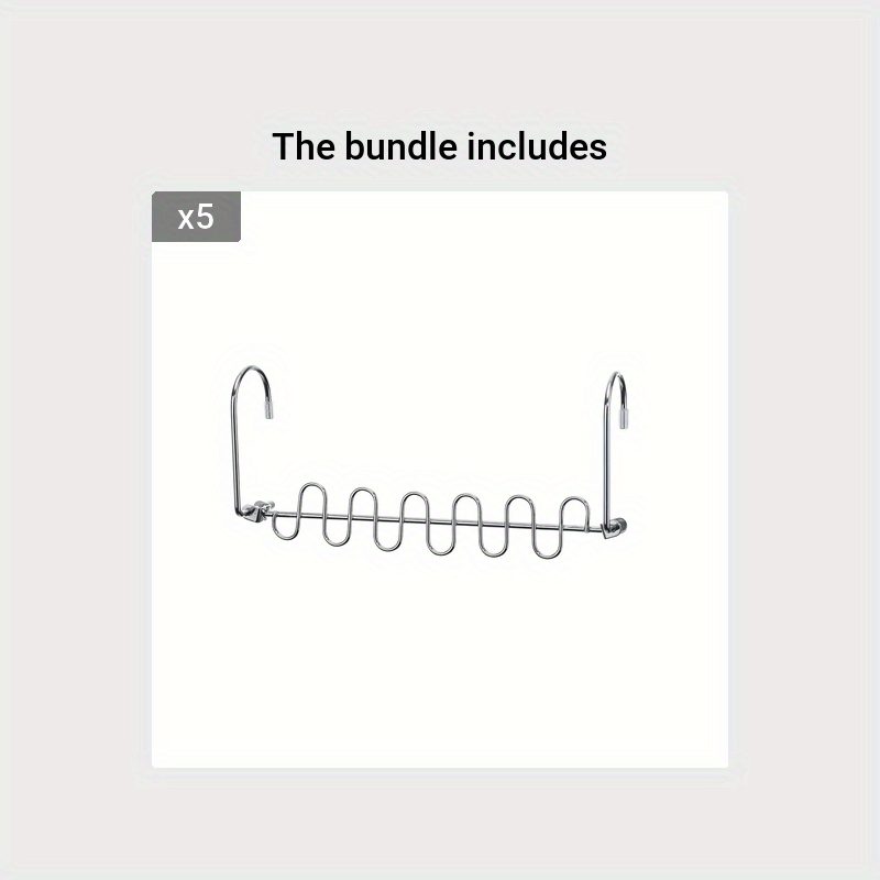 12 Slot Stainless Steel Space Saver Hangers