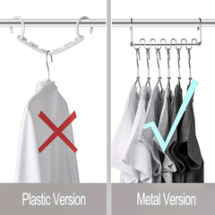 12 Slot Stainless Steel Space Saver Hangers