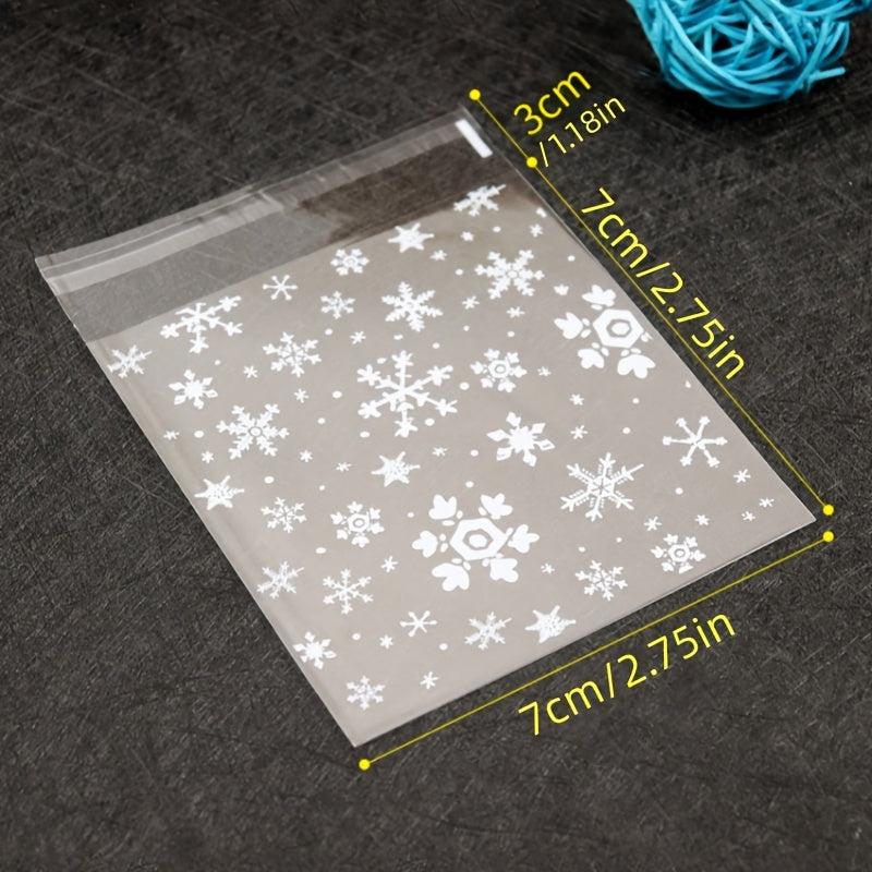 100pcs Snowflake Candy Gift Bag Goodie Bag