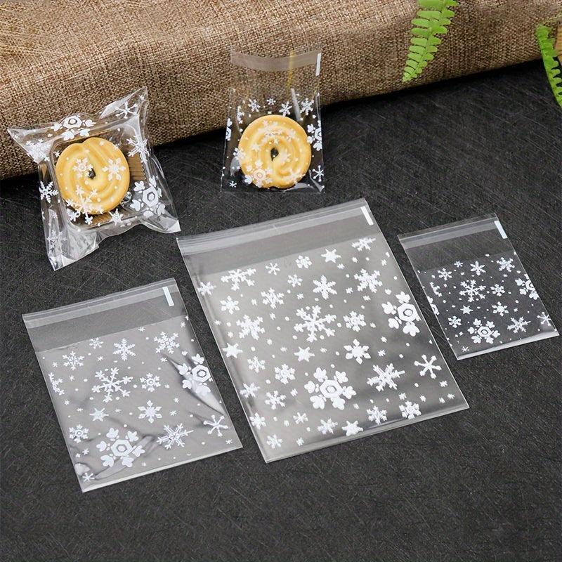 100pcs Snowflake Candy Gift Bag Goodie Bag