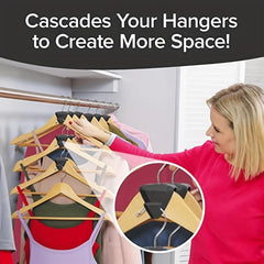 18pcs Ruby Space Triangles Ultra Hanger Hooks for Closet Space - Triple Pack