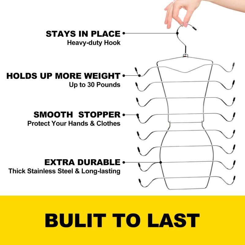 8 Tier Tank Top Hanger Closet Organizer Space Saving