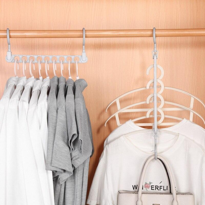 Nine Holes Magic Hanger Household Storage Tool - Clothing Stores