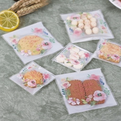 100pcs Translucent Self Adhesive Baking Packaging Bag for Candy and Jewelry