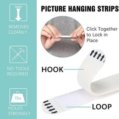12pcs Hanging Non-marking Magic Button Removable Glue Tape